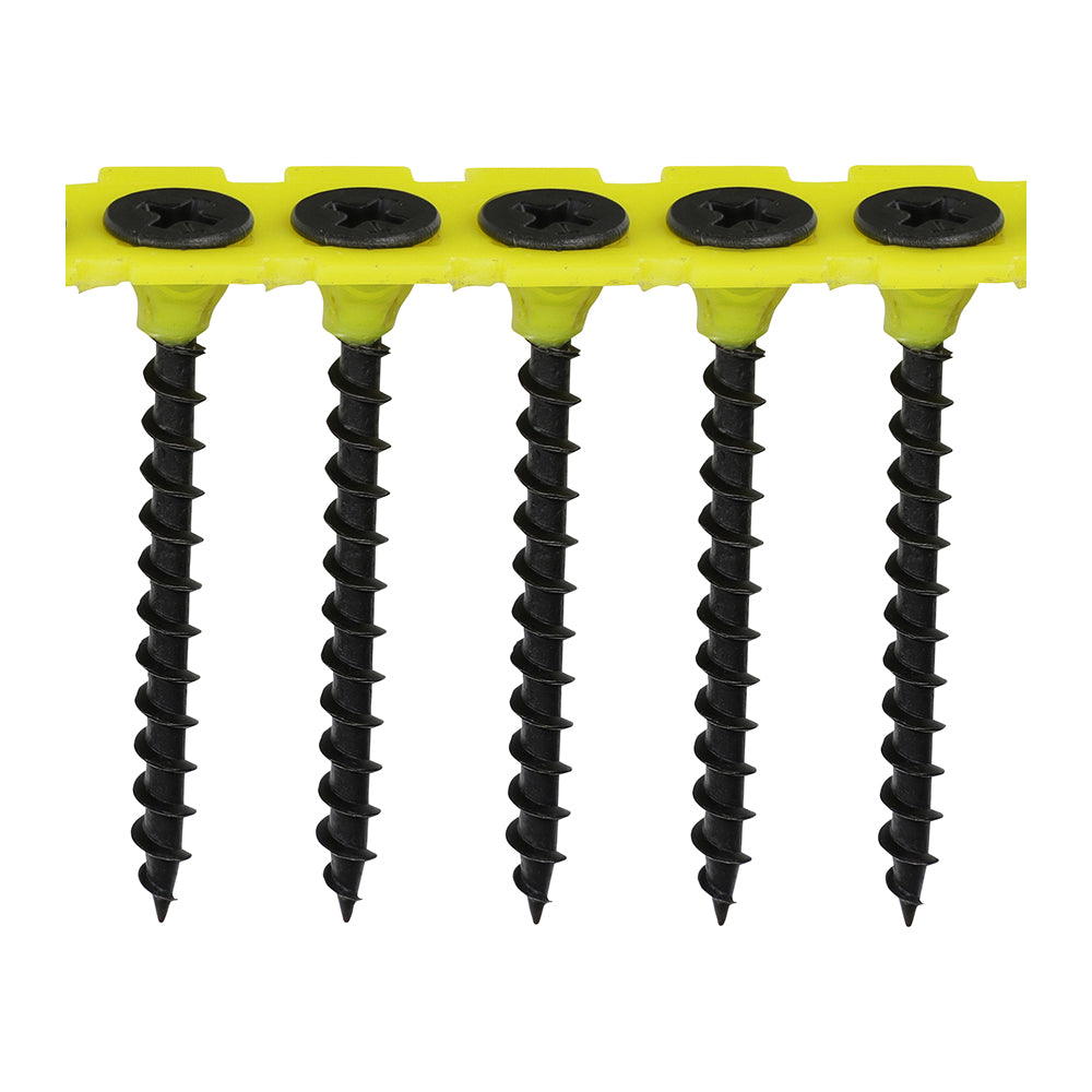 Collated Coarse Drywall Screw - BLK 3.5 x 45mm - 1000 PCS