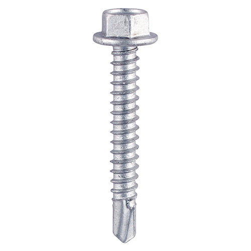 Hex Head Self Drill Screw - BZP 8 x 1/2 - 1000 PCS (Light Section)