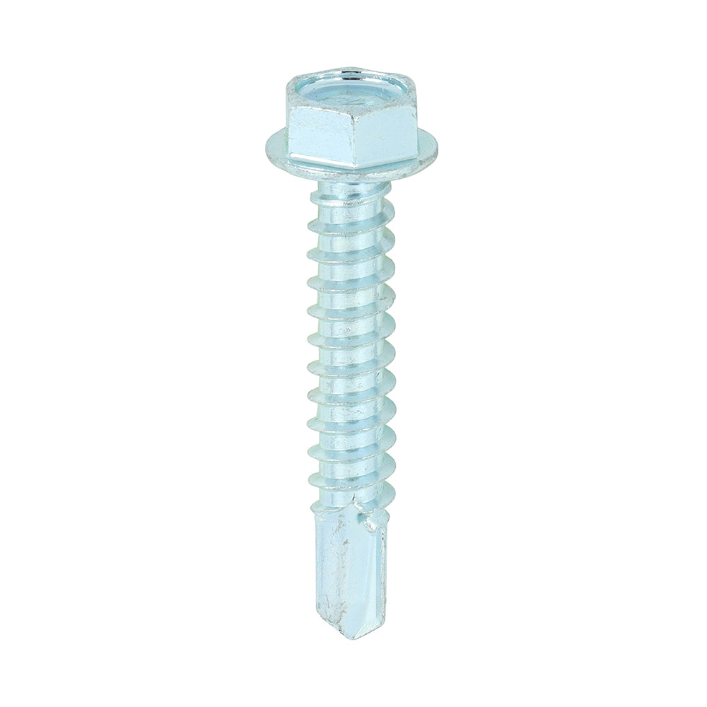Hex Head Self Drill Screw - BZP 12 x 1 1/4 - 500 PCS (Light Section)