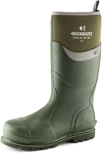 Buckler Boots BBZ6000GR Safety Neoprene Buckbootz - Green - Size 09
