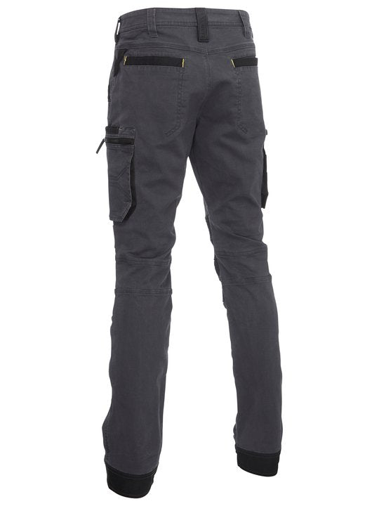 Flex & Move Stretch Utility Cargo Trousers With Kevlar Knee Pad Pockets Charcoal (BCCG) 36R