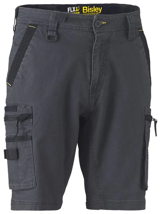 Flex & Move Stretch Utility Zip Cargo Short Charcoal (BCCG) 36R