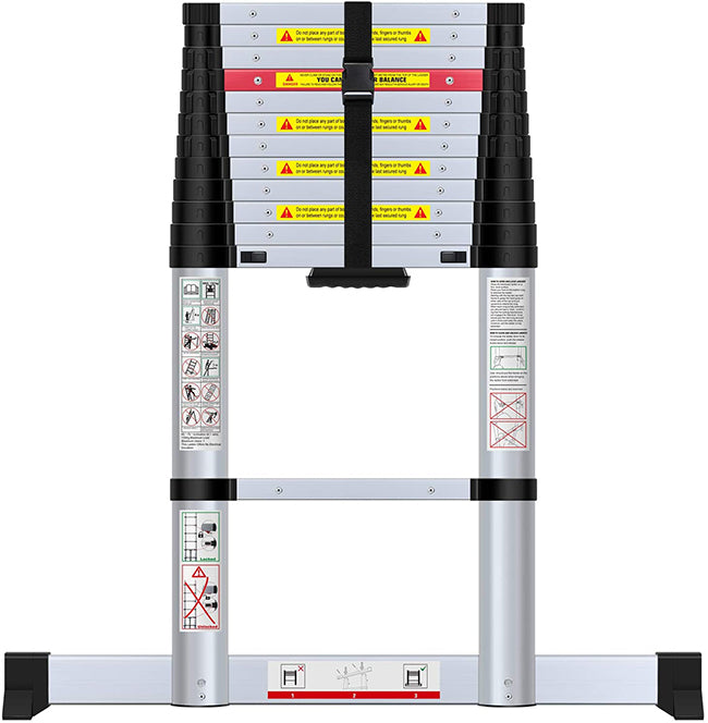 Kamtec Telescopic Extension Ladder - 3.8m