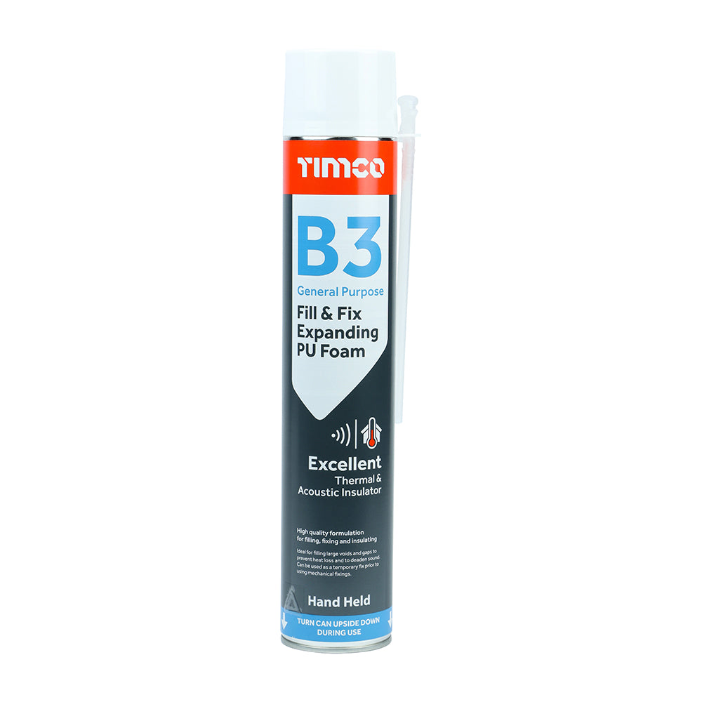 Expanding PU Foam (B3) - Hand 750ml 1 EA - United Fixings