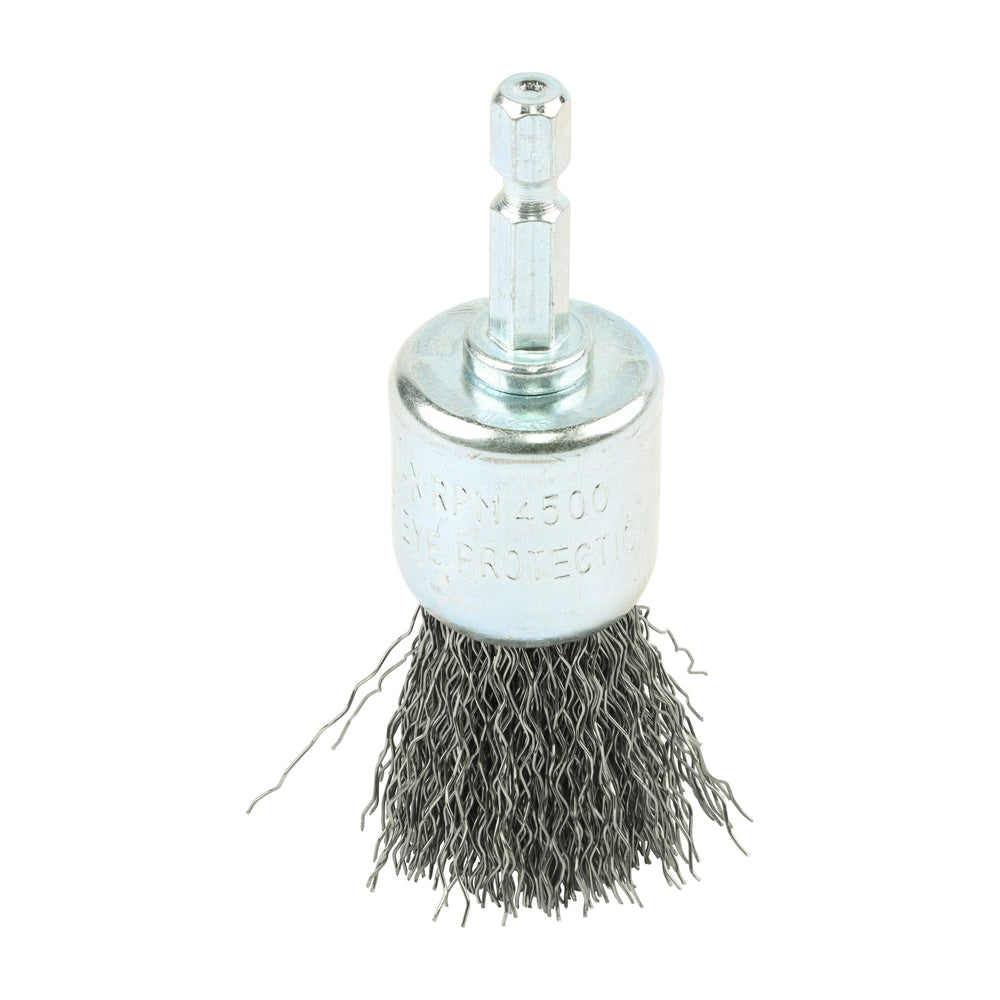 Crimp Wire End Brush 25mm