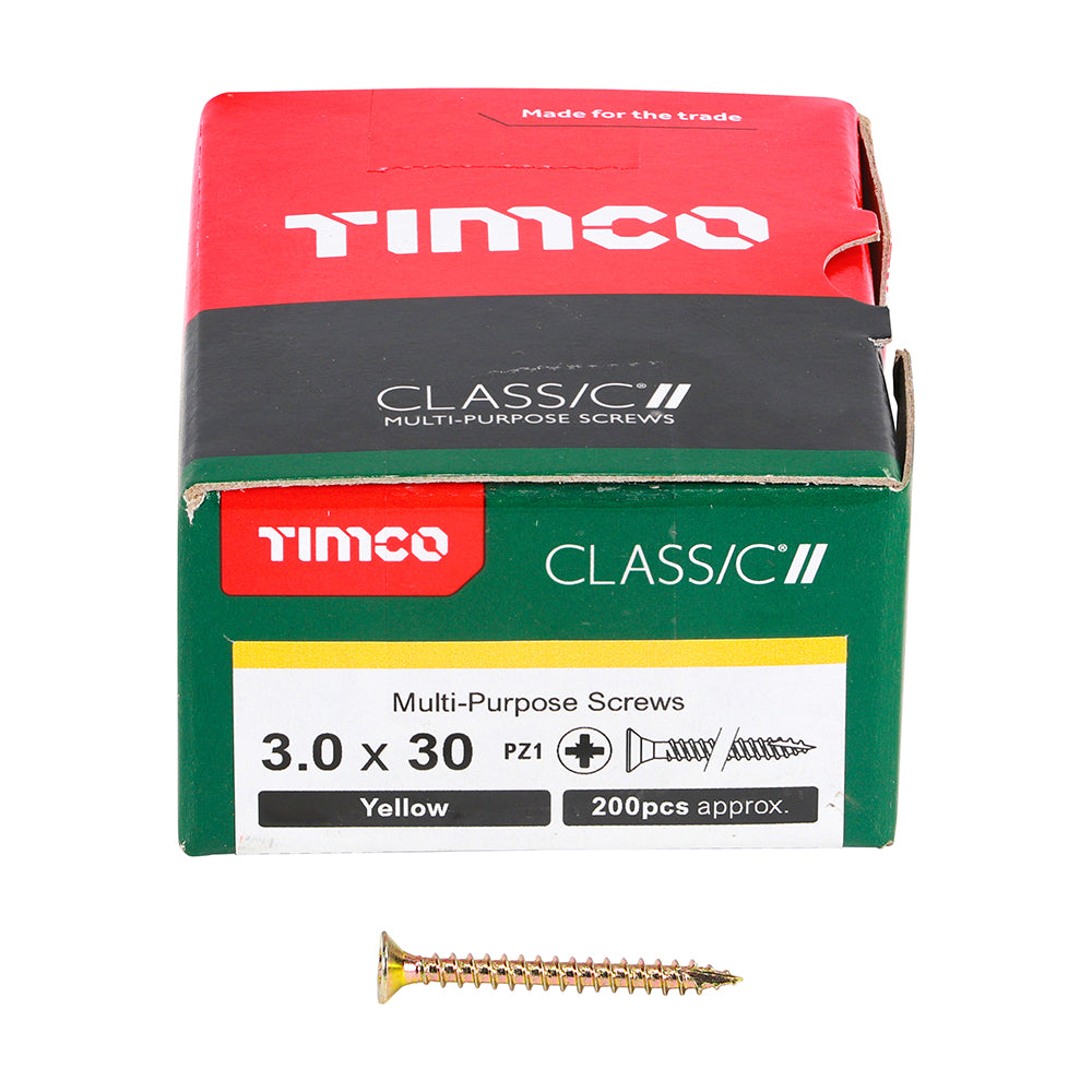 Classic Screw PZ1 CSK - ZYP 3.0 x 30 (200 PCS)