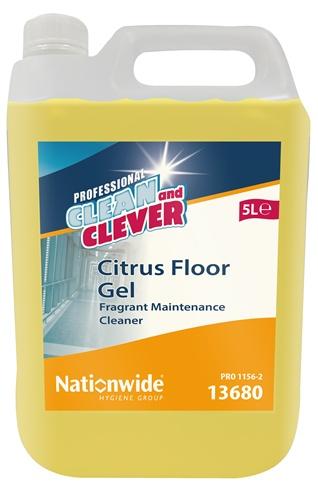 Clean & Clever Citrus Floor Gel Lemon - 11060/13680 2 x 5ltr