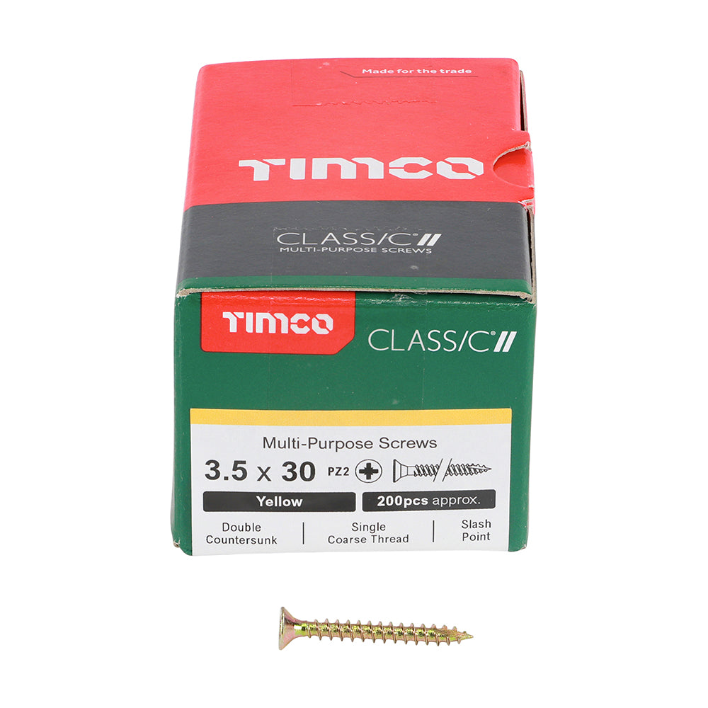 Timco - Classic Screw PZ2 CSK - ZYP 3.5 x 30mm (200)