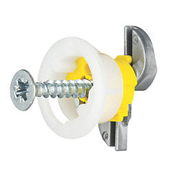 GRIPIT Plasterboard Fixings - Yellow - 15mm (8)