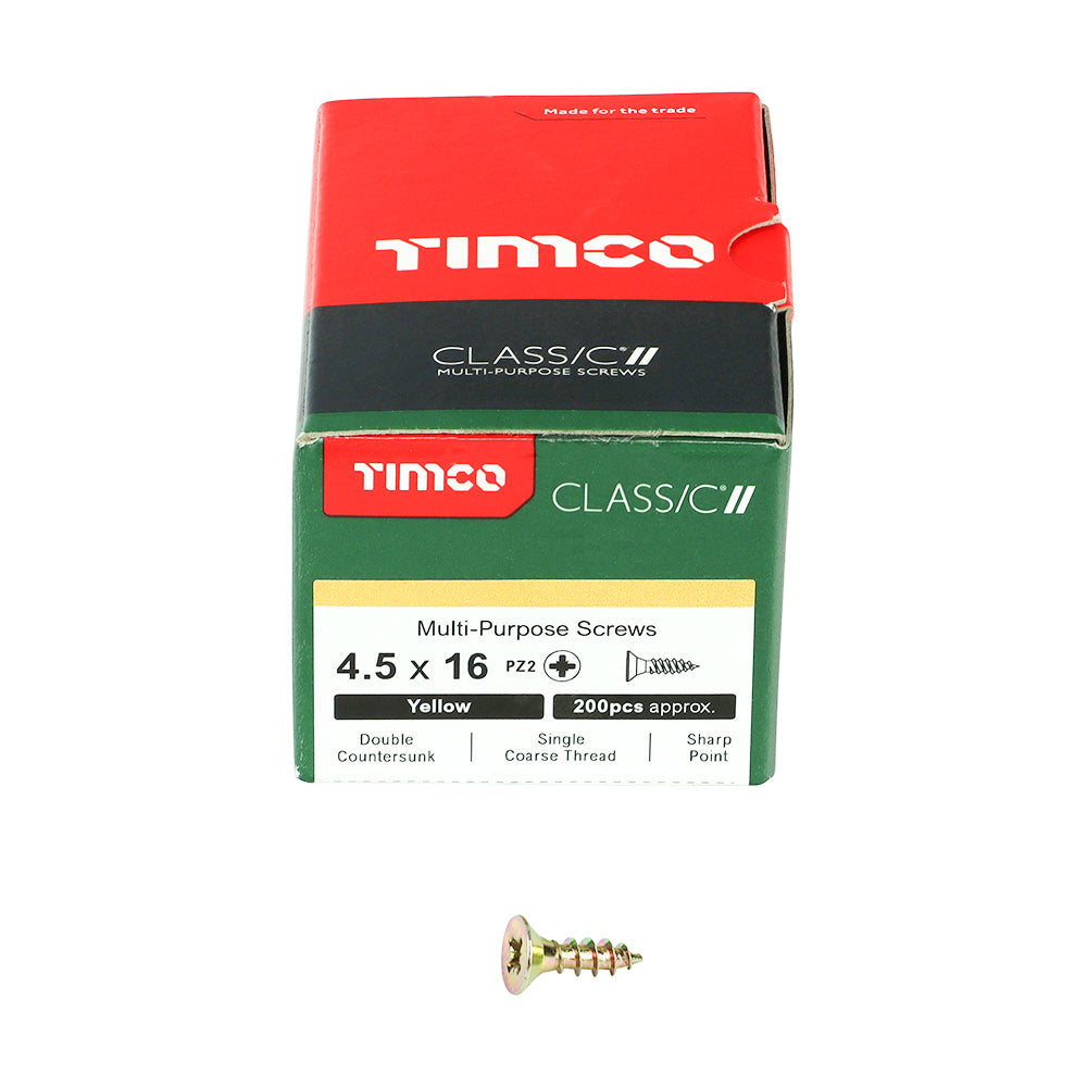 Classic Screw PZ2 CSK - ZYP 4.5 x 16 (200 PCS)