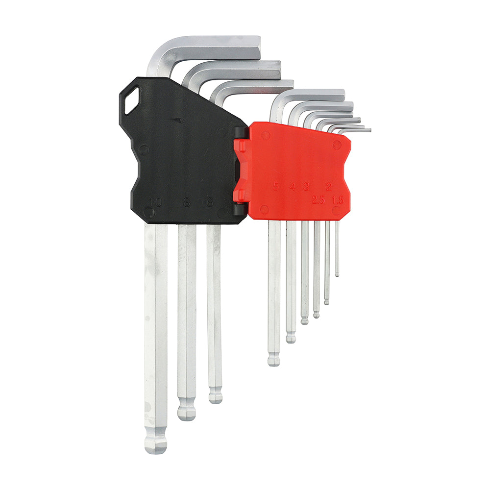 Long Arm Ball End Hex Key Set - 9pcs