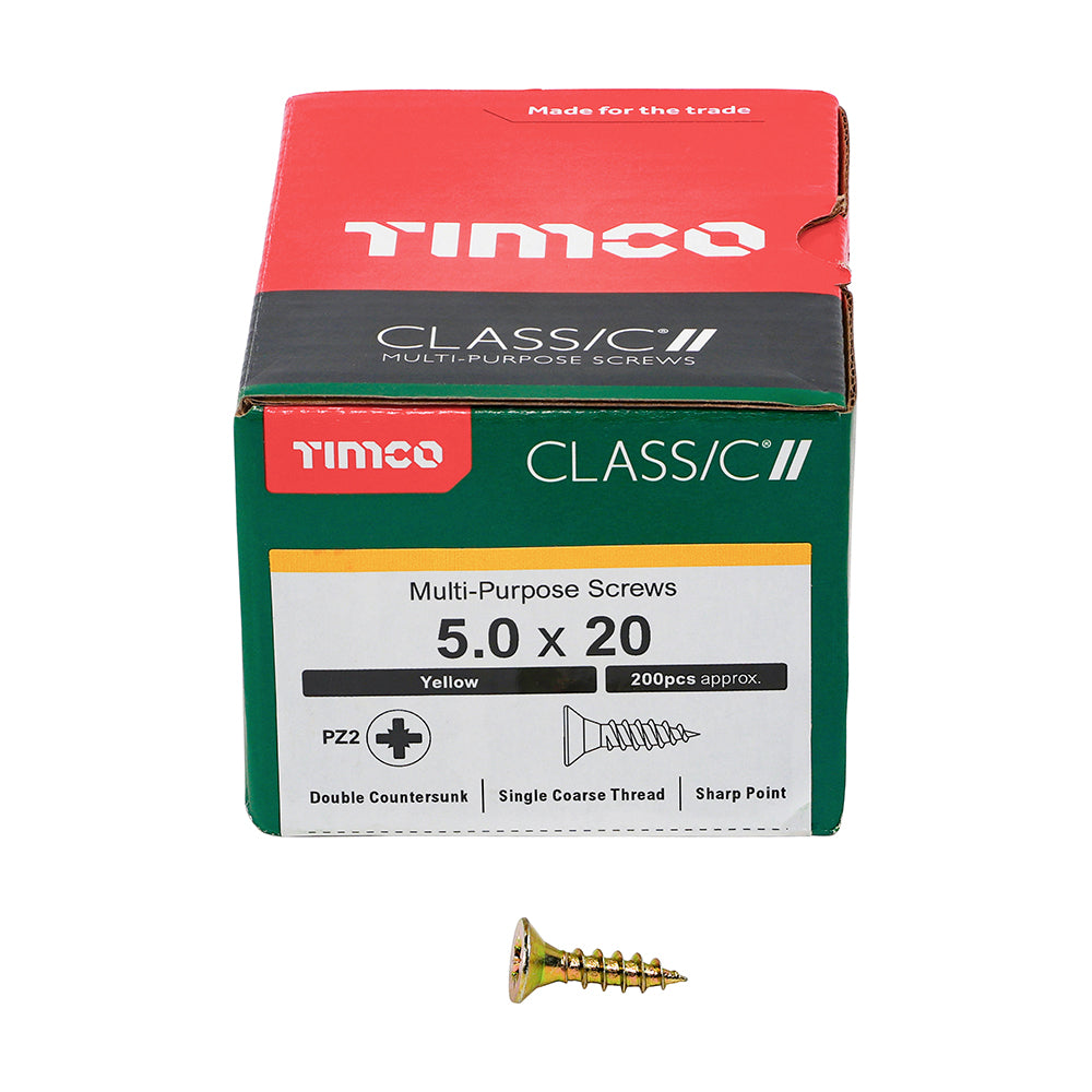 Classic Screw PZ2 CSK - ZYP 5.0 x 20 (200 PCS)