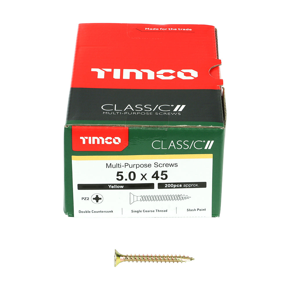 Classic Screw PZ2 CSK - ZYP 5.0 x 45 (200 PCS)