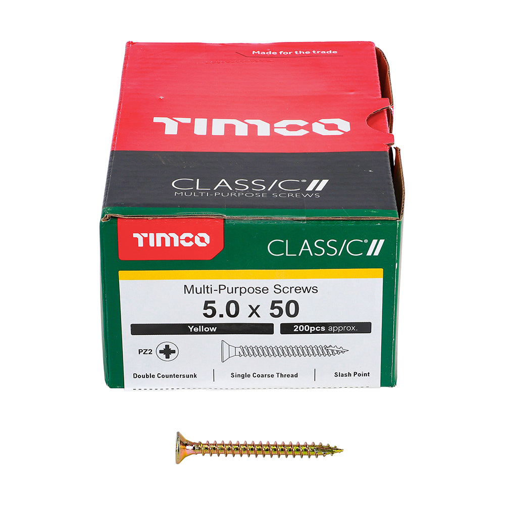 Timco - Classic Screw PZ2 CSK - ZYP 5 x 50 (200)
