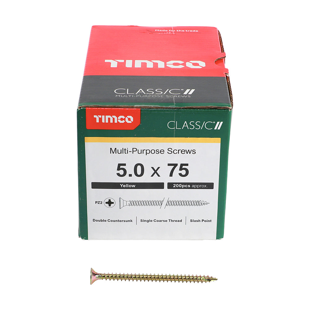 Classic Screw PZ2 CSK - ZYP 5.0 x 75 (200 PCS)
