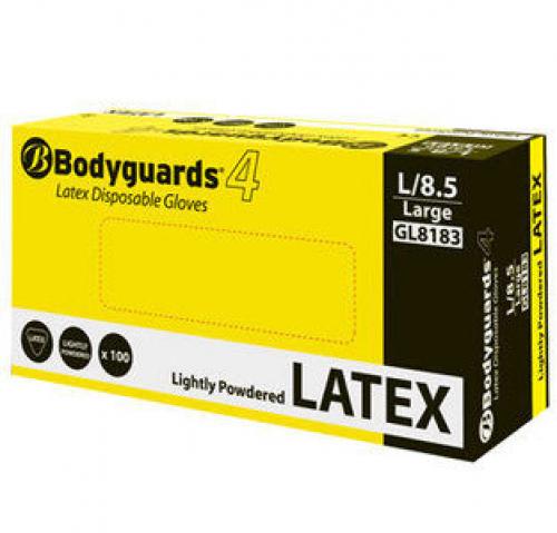 Bodyguard Small Latex Powder Free Gloves  (Box of 100)