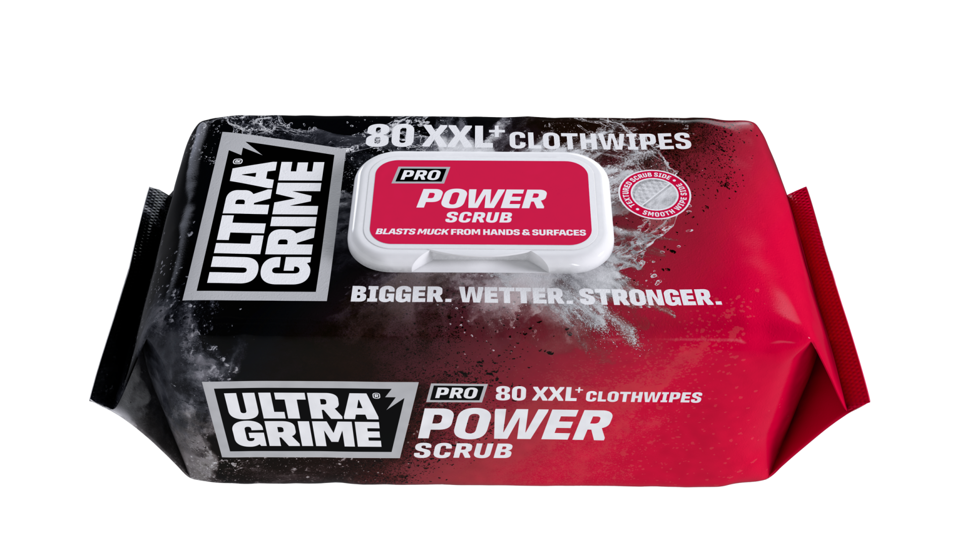ULTRA GRIME POWER SCRUB WIPES (RED) 80no