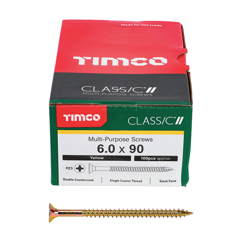 Classic Screw PZ3 CSK - ZYP 6.0 x 90 (100 PCS)