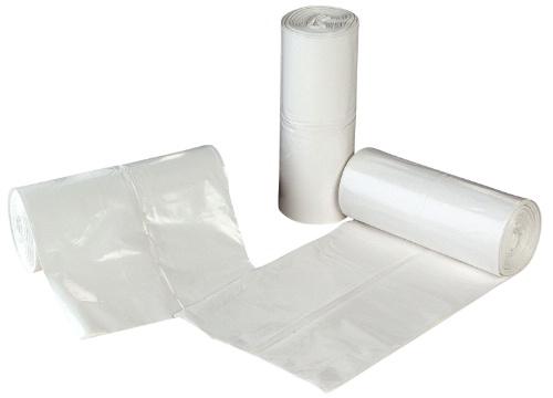 Pedal Bin Liner on Roll - 11x18x18 inch - White