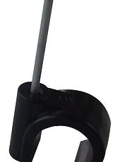 Masonry Nail Pipe Clip - 19mm - Black (100)