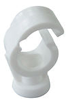 15mm Single Clip Lock White (Box 100)