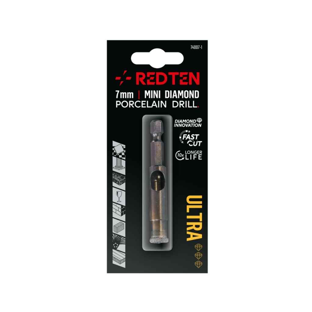 Red Ten WETDRY 6mm Diamond Porcelain Drill