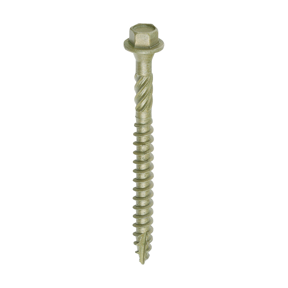 In-Dex Timber Screw HEX - GRN 6.7 x 75 - 50 PCS