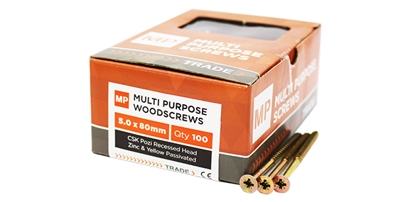 4.5mm x 50mm ZYP Chipboard Screws (200)