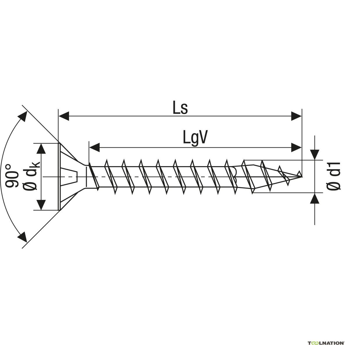 Spax 5 x 50mm Wirox CSK T20 Chipboard Screw (Box 200)