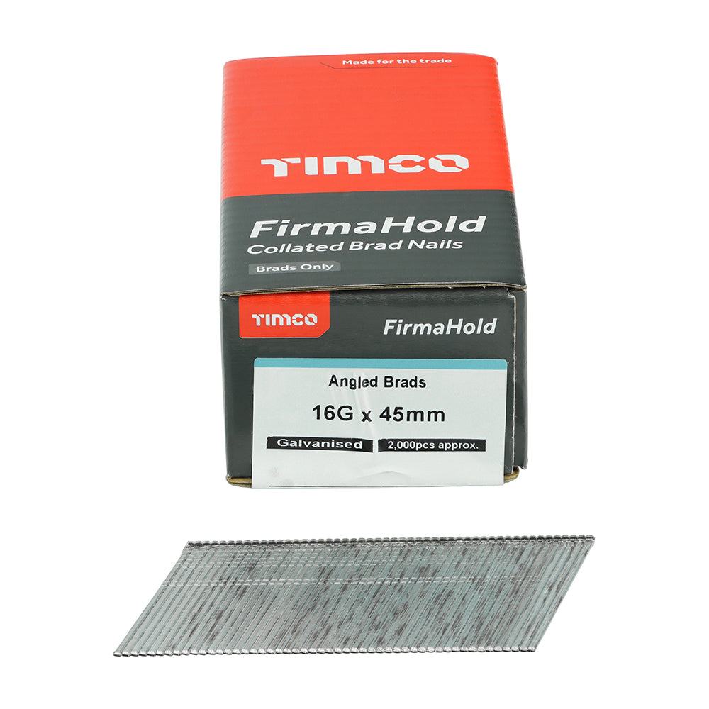 FirmaHold Angled Brads - GALV 16g x 45mm - 2000 PCS
