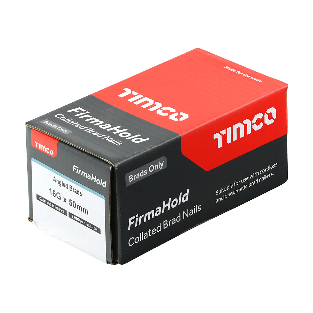 FirmaHold Angled Brads - GALV 16g x 50mm - 2000 PCS