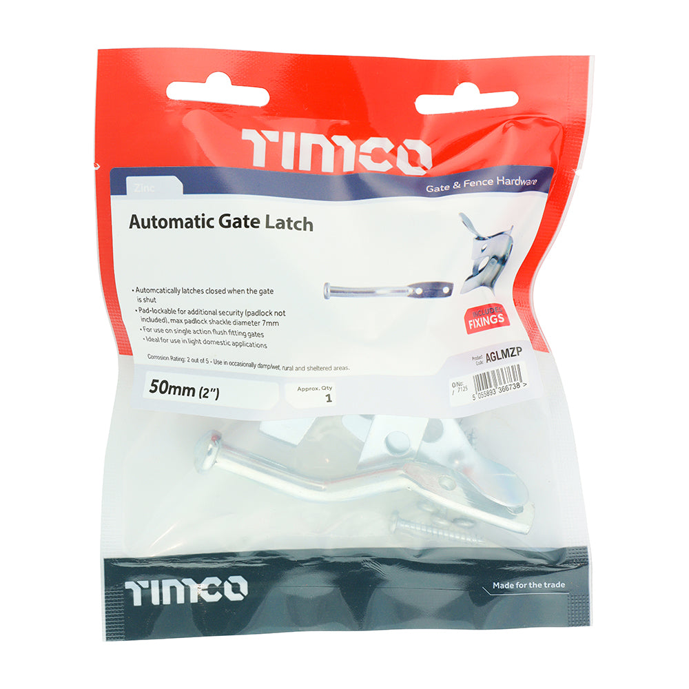 Automatic Gate Latch Zinc 2 inch