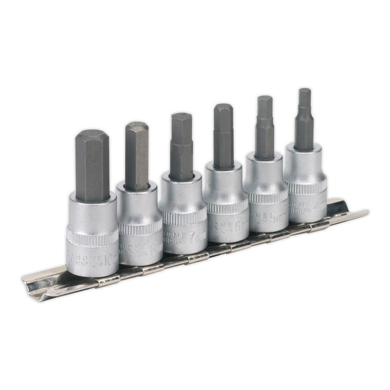 Sealey Hex Key Socket Set 6pc 3/8Sq Drive Metric Main Image
