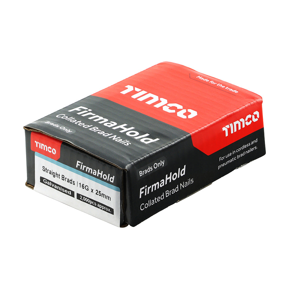 FirmaHold Straight Brads - GALV 16g x 25mm - 2000 PCS