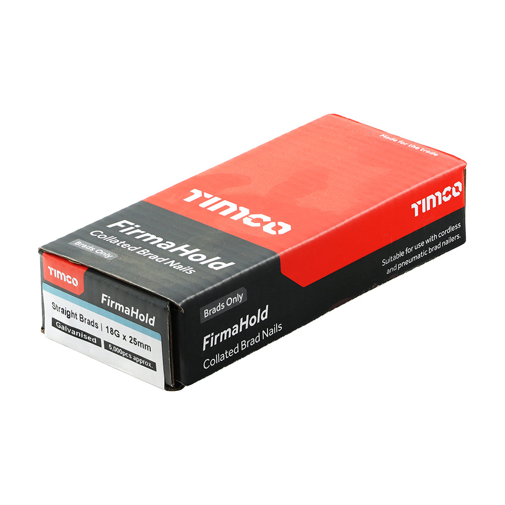 FirmaHold Straight Brads - GALV 18g x 25mm - 5000 PCS