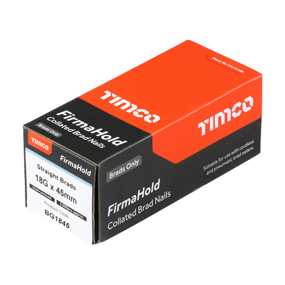 FirmaHold Straight Brads - GALV 18g x 45mm - 5000 PCS