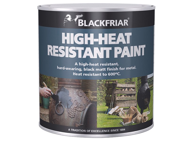 Blackfriar Heat Resistant Paint Black 500ml Main Image