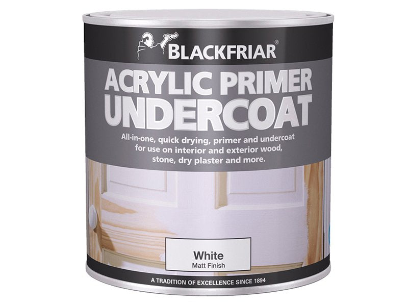 Blackfriar Quick Drying Acrylic Primer Undercoat Grey 500ml Main Image