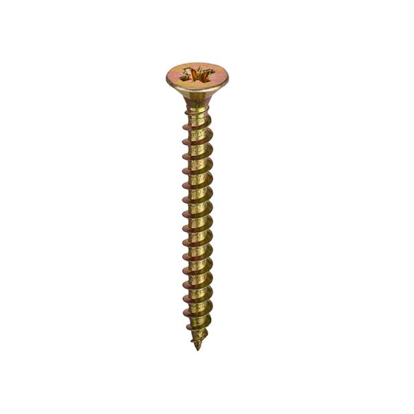 General Purpose Chippy Woodscrews Pozi Csk Head ZYP CE - 4 x 40mm