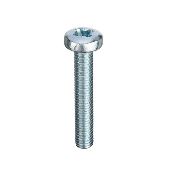 BZP M5 X 10MM MACHINE SCREW WITH POZ DRIVE AND PAN HEAD