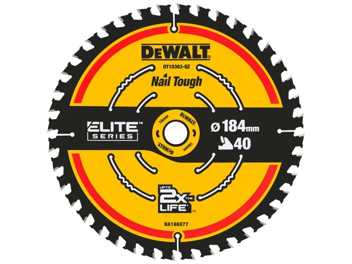 DeWalt Corded Extreme Framing Circular Saw Blade 184 x 16mm (40 Teeth)