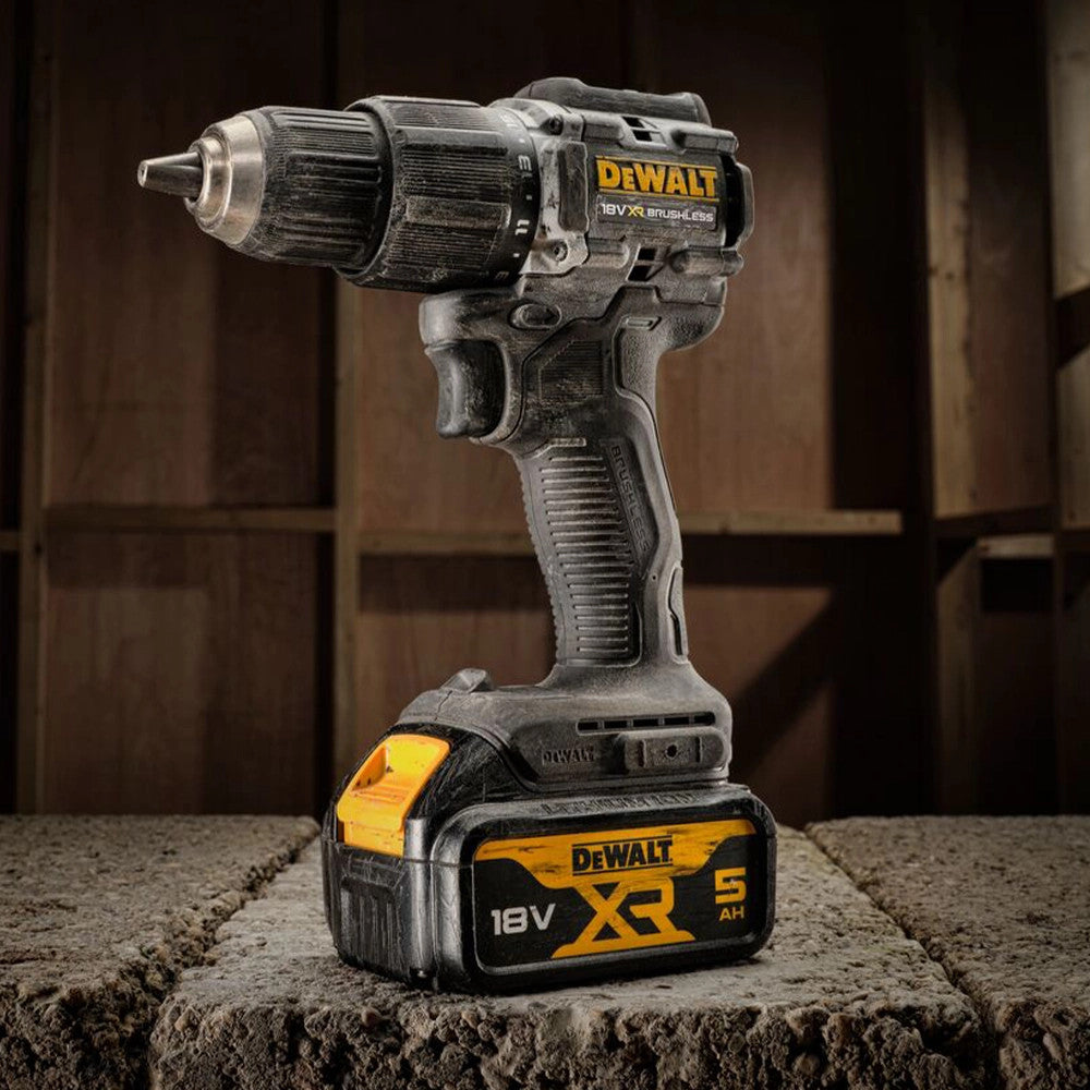 DEWALT Limited Edition 100 Years DCD100P2T Brushless Compact Combi Drill Kit (2 x 5.0ah Batteries)