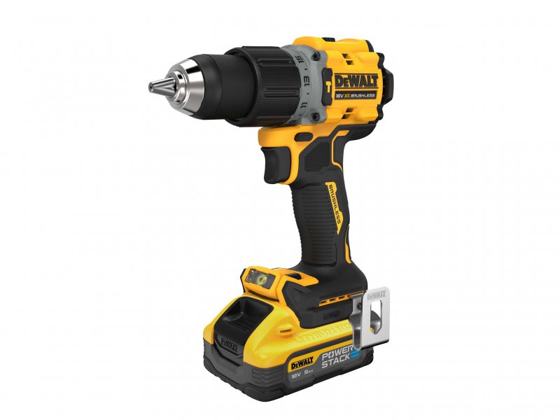 DEWALT DCD805H2T XR BL G3 Combi Drill Kit - 18V - 2 x 5.0Ah POWERSTACK Li-ion Batteries, Charger & Case Main Image