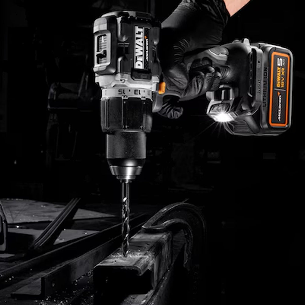 DeWALT DCD85MP2T McLaren F1 XR Brushless Combi 18V Kit (inc 2 x 5.0Ah Li-ion, Charger & McLaren Carry Case)