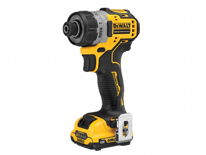 DEWALT DCF601D2 XR Brushless Sub-Compact Screwdriver 12V & 2 x 2.0Ah Li-ion Batteries Main Image