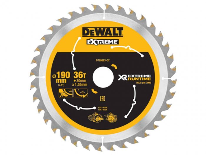 DEWALT Xtreme Runtime FlexVolt Circular Saw Blade 190 x 30mm (36 teeth)