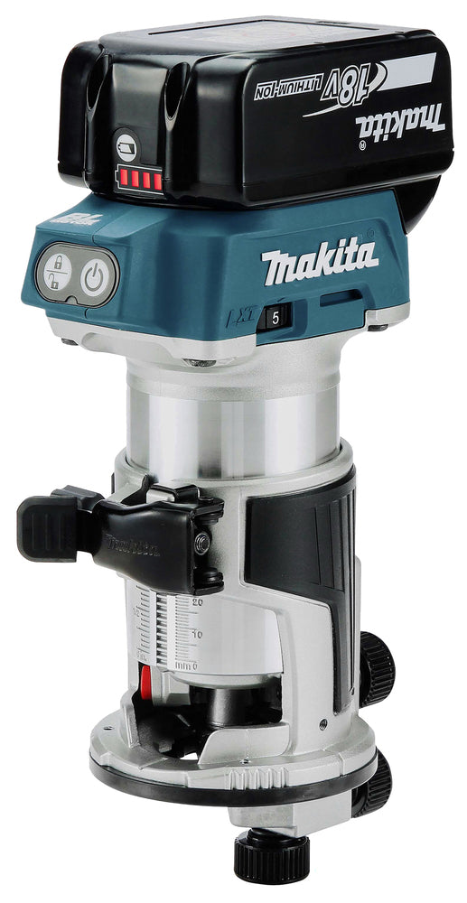 Makita DRT50ZX4 - LXT Brushless Router / Trimmer - 18V - Body Only - United Fixings