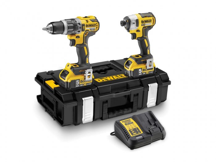 DEWALT DCK266P2T Combi & Impact Twin Pack 18v - with 2 x 5.0Ah Li-Ion (TOUGHSYSTEM Case)