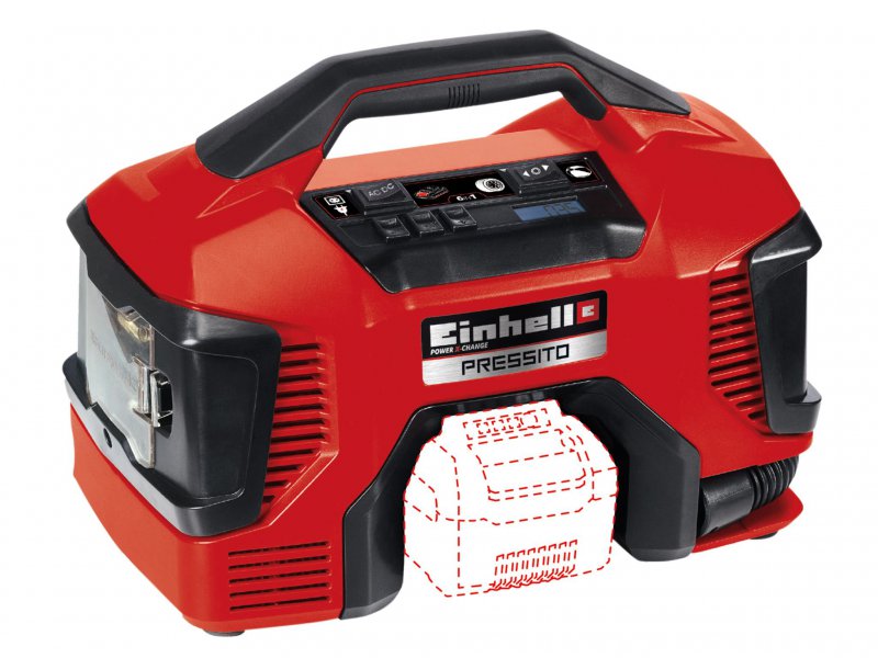 Einhell Pressito Hybrid Air Compressor 18V Bare Unit Main Image