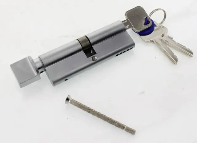 Eurospec MP5 Euro Thumbturn Cylinder 35/45mm (80mm) 5 pin - Polished Chrome